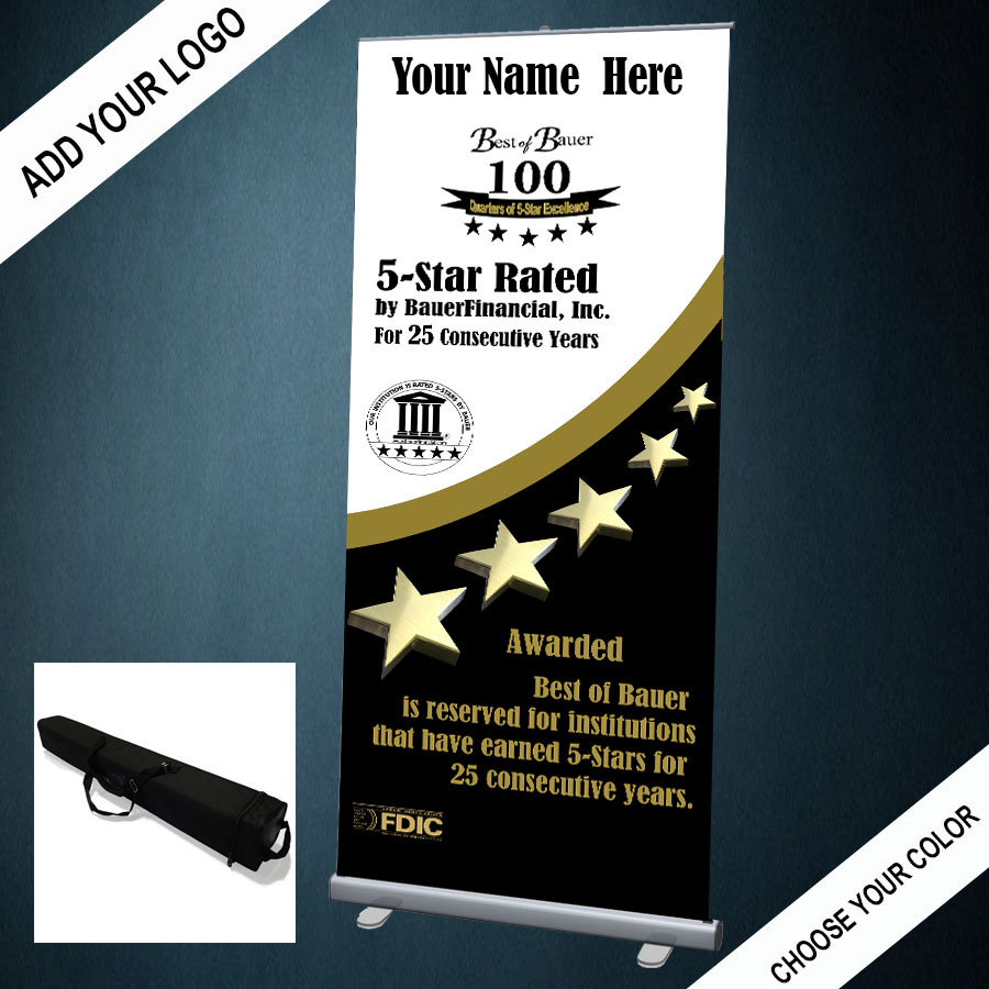 Best of Bauer 5-Star Retractable Banner